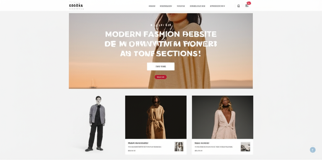 Homepage design with dynamic content sections